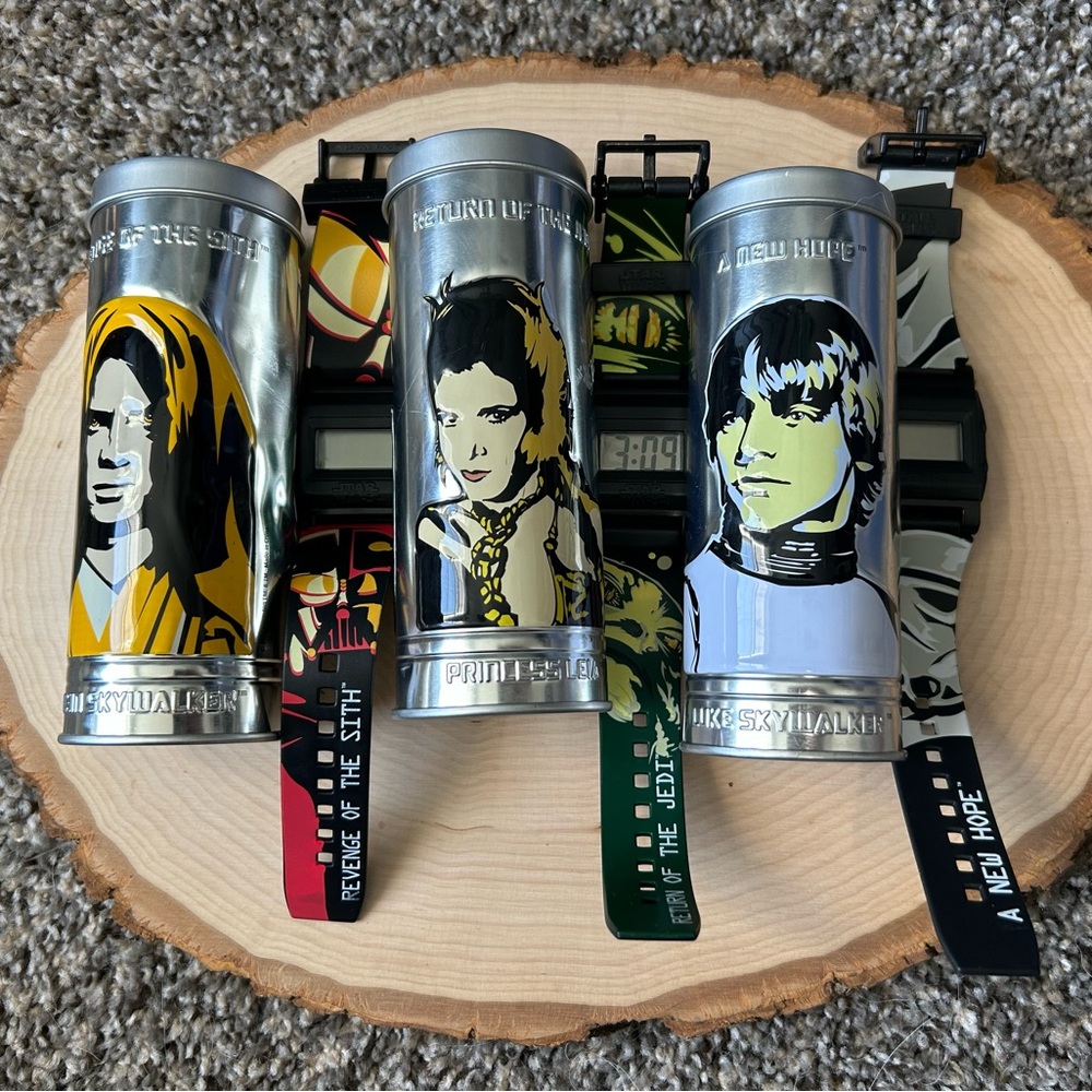 2005 Burger King Star Wars VINTAGE collectible watches - lot of 3
